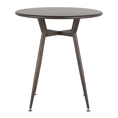 Table ronde en métal antique
