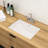 Ceramic Bathroom Sink With Overflow - Undermount, Modern, Sleek For Different Locations 19.7X14 Undermount Stain , Smooth Multiple Spaces