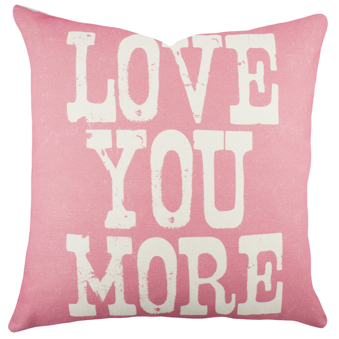 Love You More Throw Pillow TheWatsonShop 