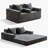Boneless 4 In 1 Convertible Boneless Sofa Couch Foldable Floor Sofa Bed In A Box With 2 Cup Holders-621961517-621961494