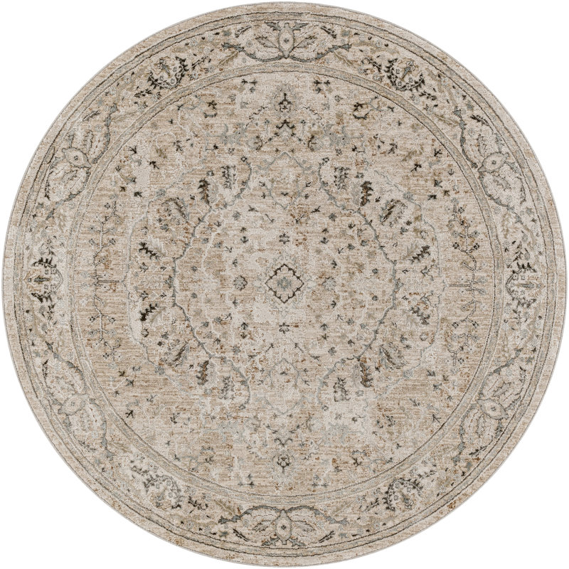 Bowerman Oriental Indoor Rug, Round 5'