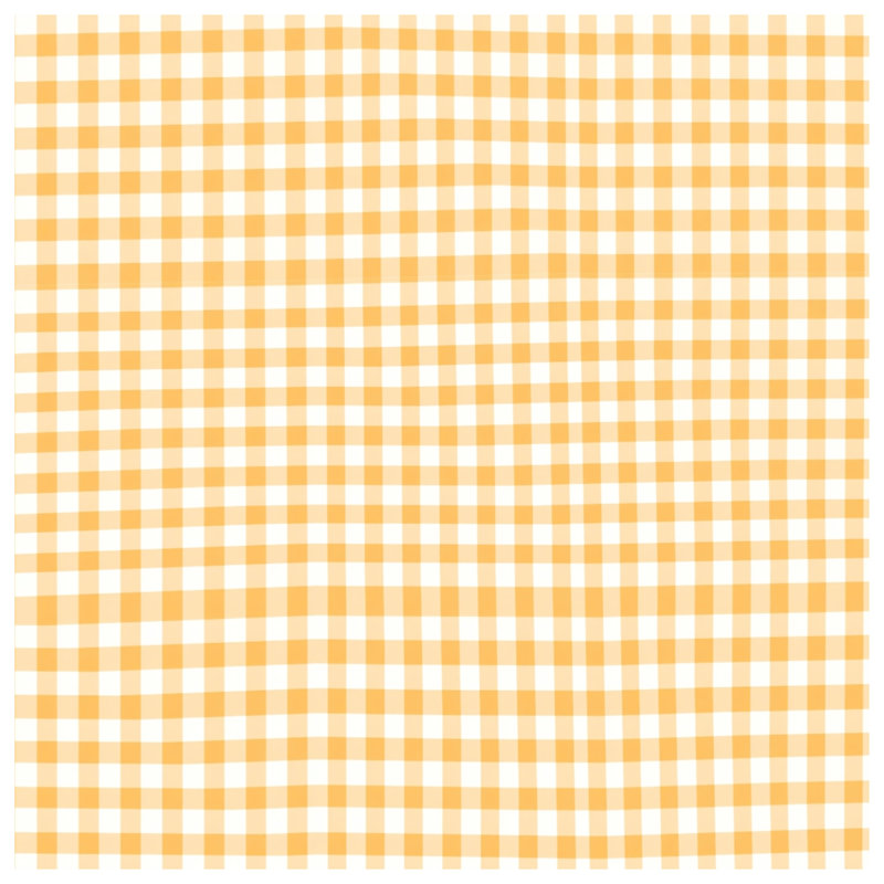 Tapis de bain orange vichy blanc, 34in W x 21in L