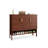 Walnut Aluminum Shoe Storage