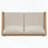 Acacia Wood Outdoor Loveseat with Cushions