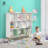 48-Inch Wide 10 Cube 3 Tier Wooden Bookshelf for Living Room, Bedroom, Office, White-587727770-570688469
