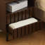 Table de chevet 2 tiroirs Wooden Stripe-878402828