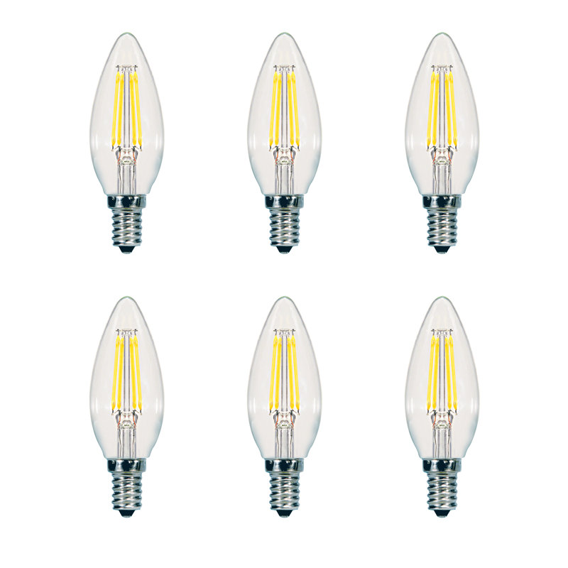 4W E12 Dimmable LED Edison Candle Light Bulb