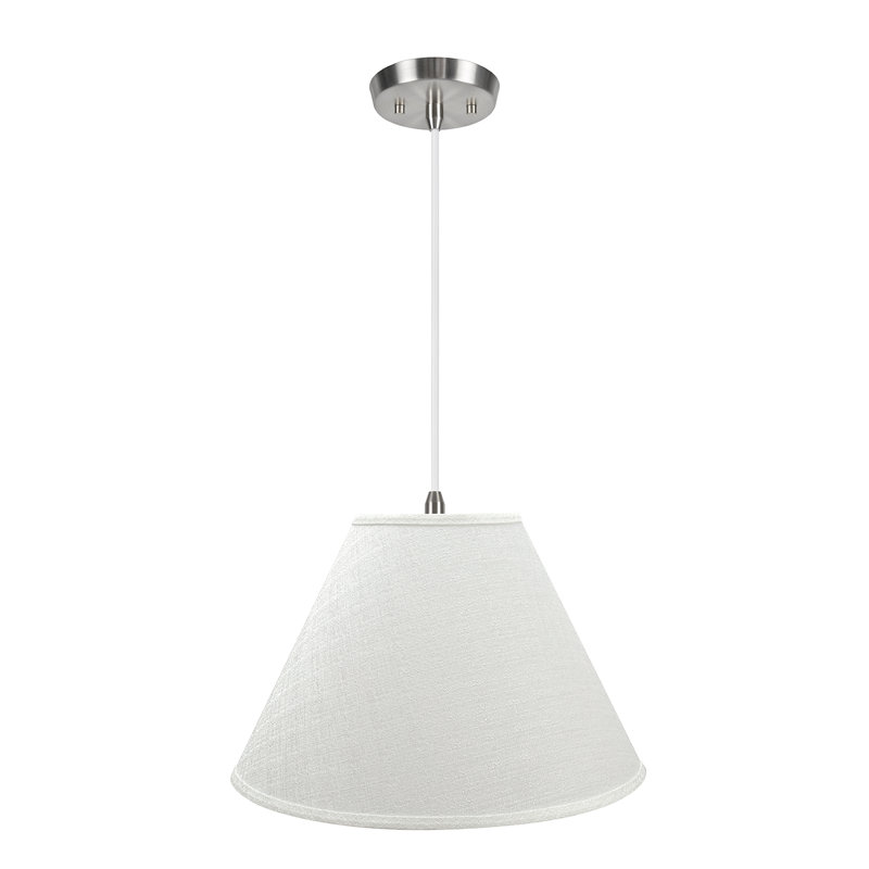 Luminaire suspendu pour 2 lumières unique Candleick, Blanc cassé