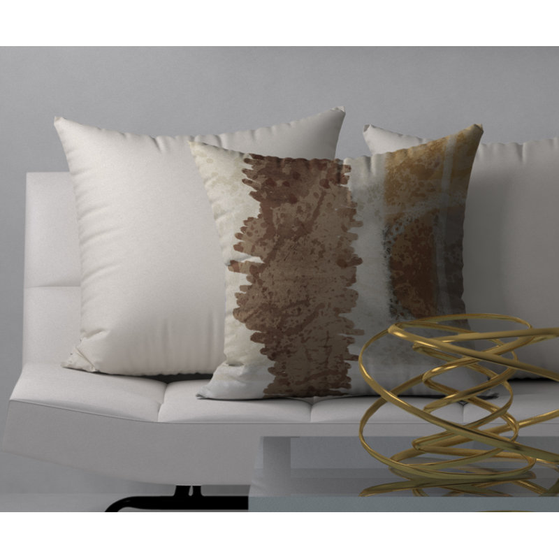 Abstract Reversible Throw Pillow, 20"x20"