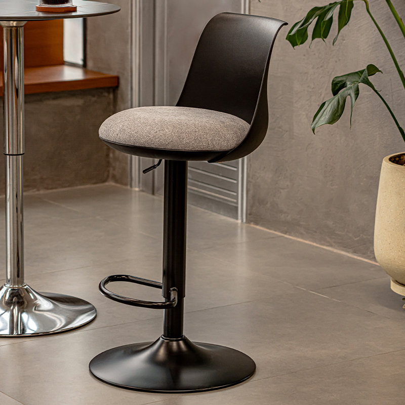 Chaise d'appoint noire à dossier solide (ensemble de 8), Noir, 8
