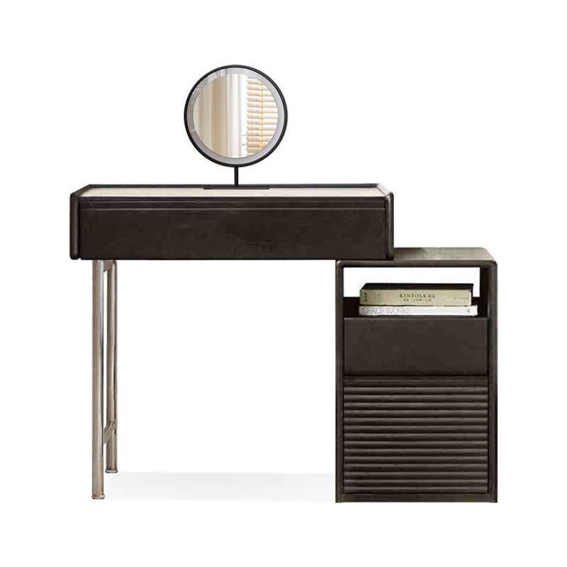 Coiffeuse avec miroir lumineux, 3 tiroirs