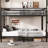 Metal Queen Over Bunk Bed, Space For Adults, Noise- Operation, No Box Spring, Coating, Under Bed Storage, Double Ladders, Features Black Option Noise-, Structure, Side Design