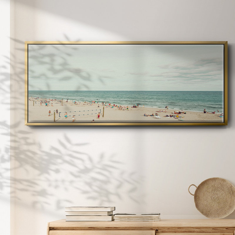 «Day at the Beach», reproduction sur toile flottante, Or, H 8 po x l 20 po x P 1,5 po
