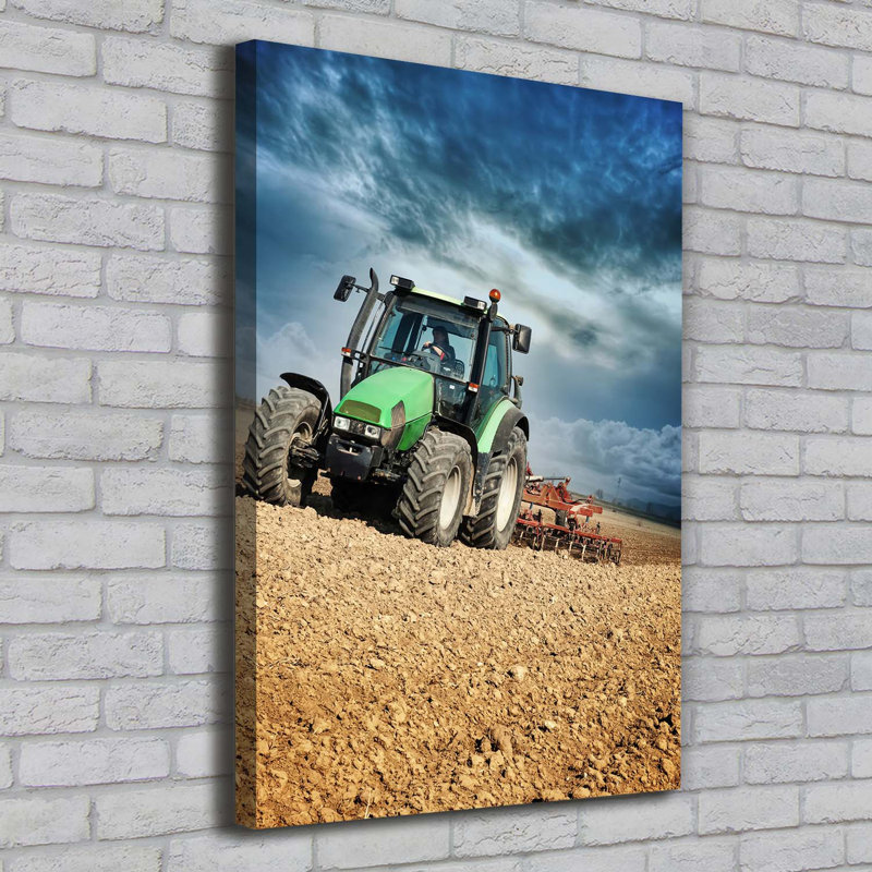 Tractor - Wrapped Canvas Print