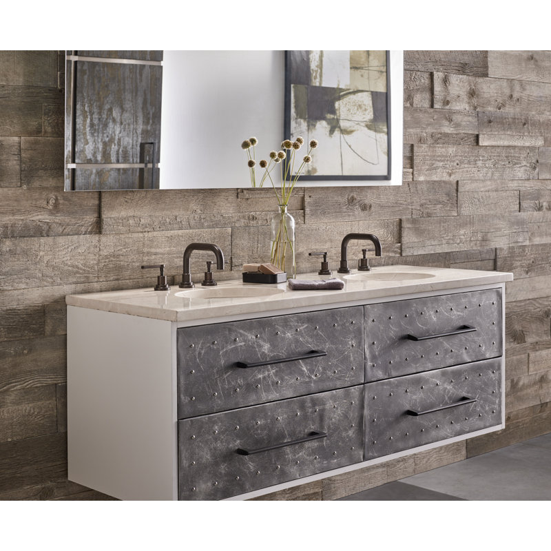 Lombardia Widespread Lavatory Faucet With U-Spout, Tuscan Brass, Lever Handle