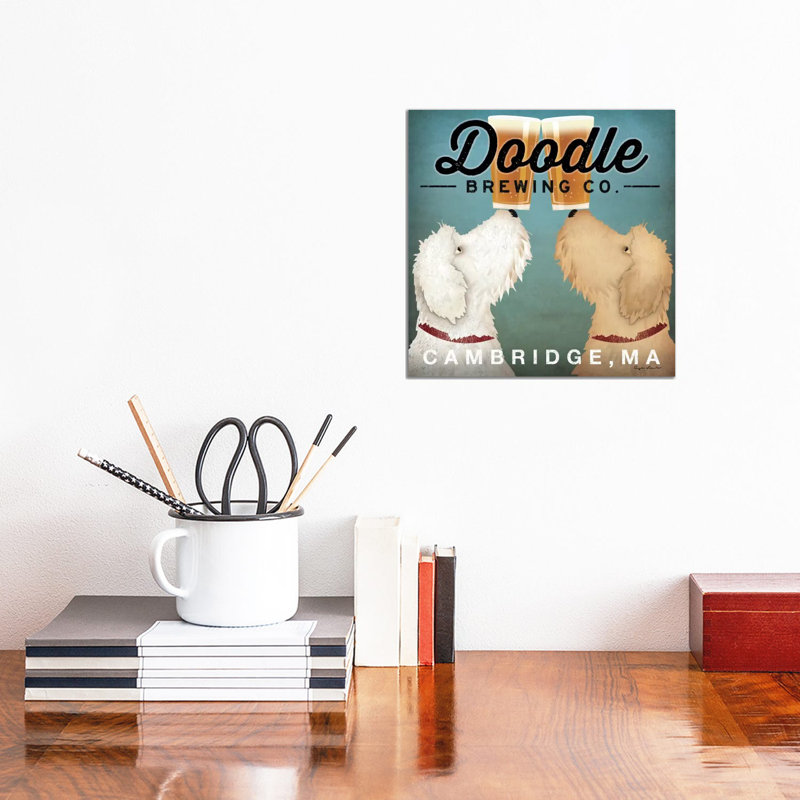 Doodle Brewing Co. by Ryan Fowler - Wrapped Canvas Painting, 30.48 cm H x 30.48 cm W