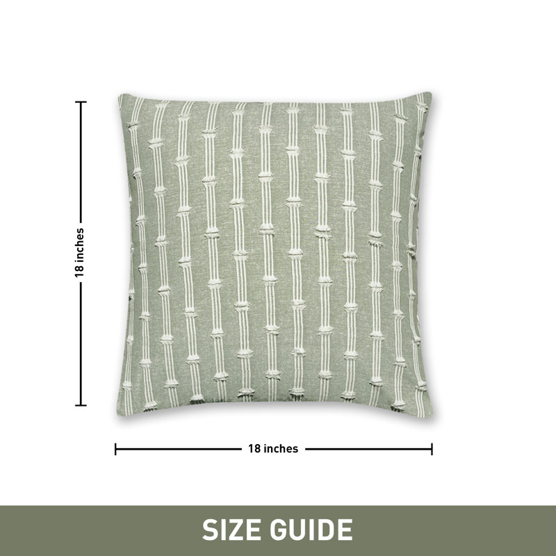Ensemble de 2 coussins Gardenia, Carré, H 18 po x l 18 po, Vert sauge