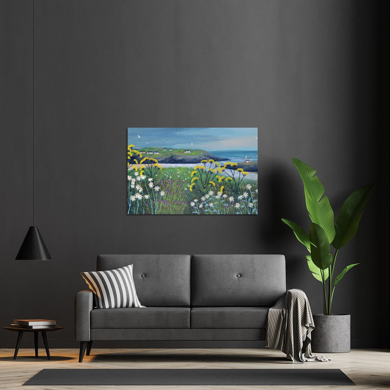 «Headland Cottage» par Jo Grundy, impression sans cadre, H 24 po x l 32 po x P 0,25 po