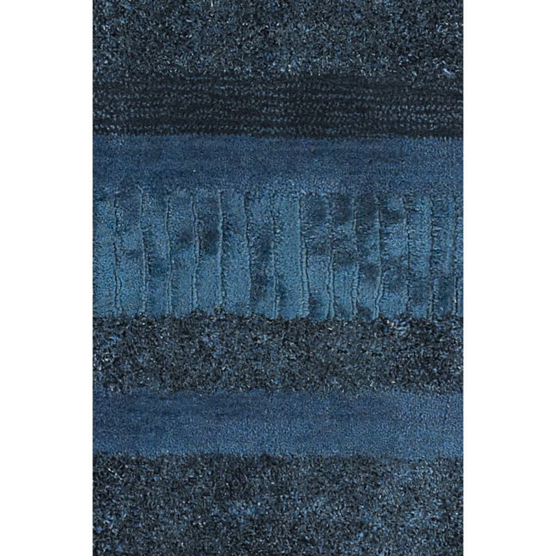 Tapis bleu tissé à la main Amigo