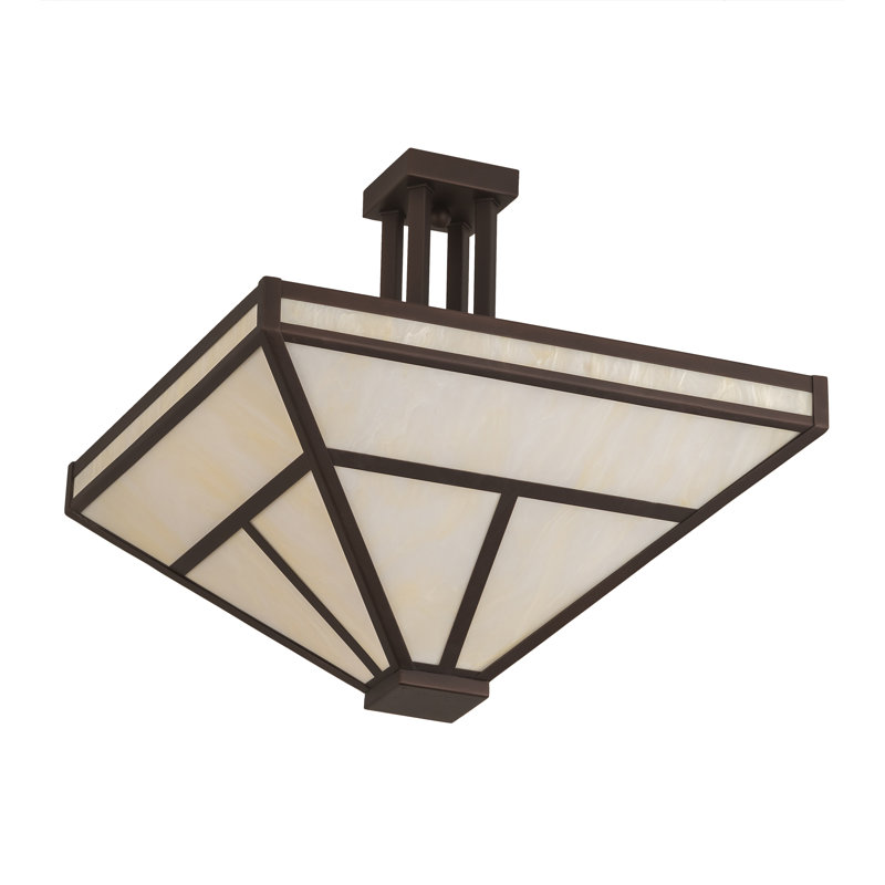 "T" Mission Semi Flush Mount