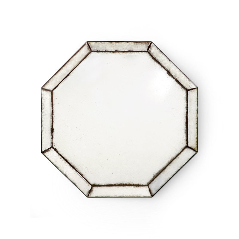 Octet Flat Metal Beveled Wall Mirror