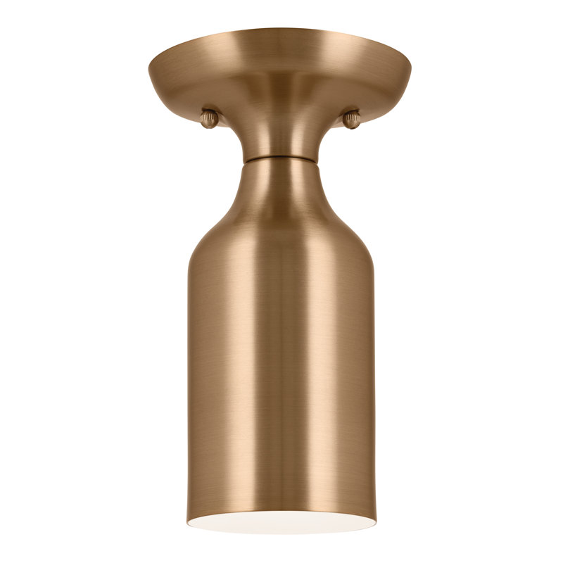 Plafonnier semi-encastré Lewes, Bronze champagne