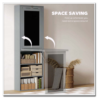 Bureau pliable convertible avec tableau noir
