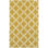 Atrium Geometric Hand-Hooked Gold/Ivory Area Rug