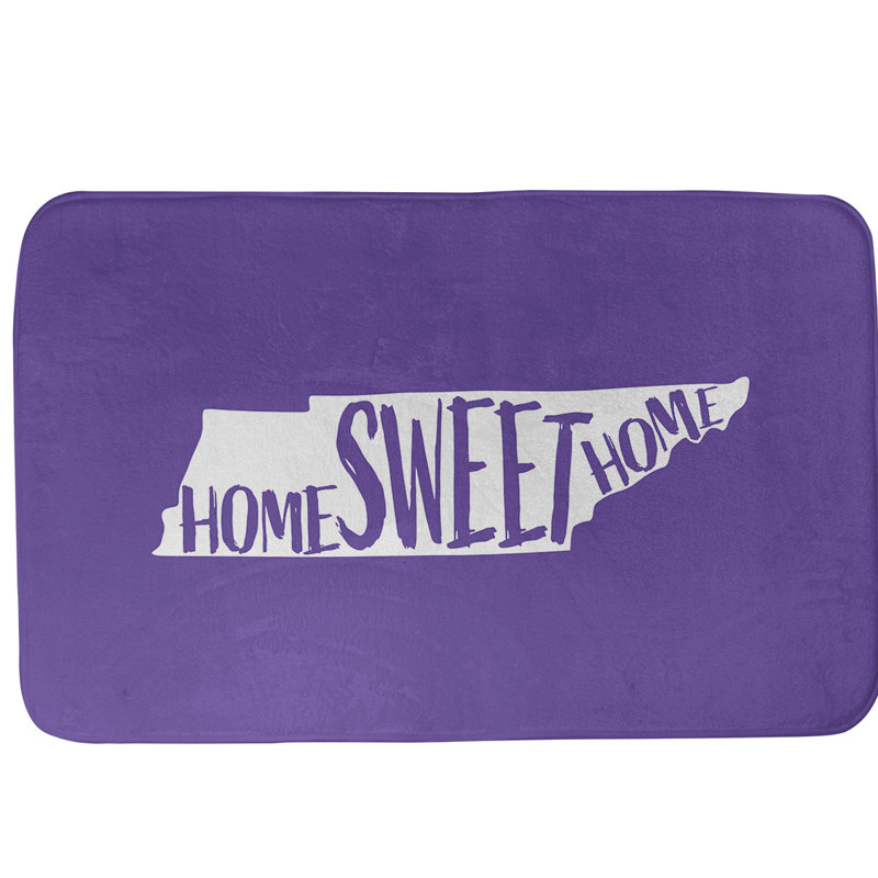 Tapis pour salle de bain allentown pennsylvanie, l 17 po x L 21 po, Rouge / Blanc, Tennessee