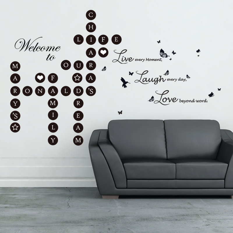 Décalcomanie murale « puzzles » et « love » live