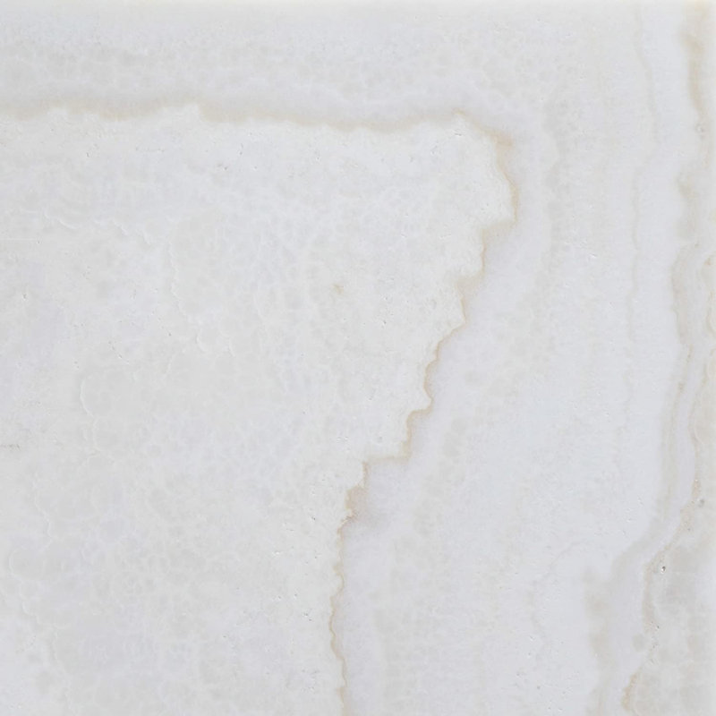 White Onyx Cross Cut 12" X 12" Onyx Look Floor And Wall Tile