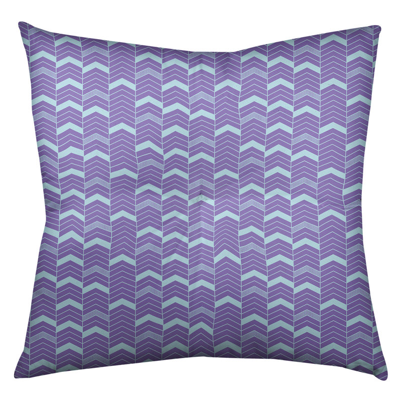 Coussin Rhonda, 30 po x 30 po, Mauve / bleu sarcelle