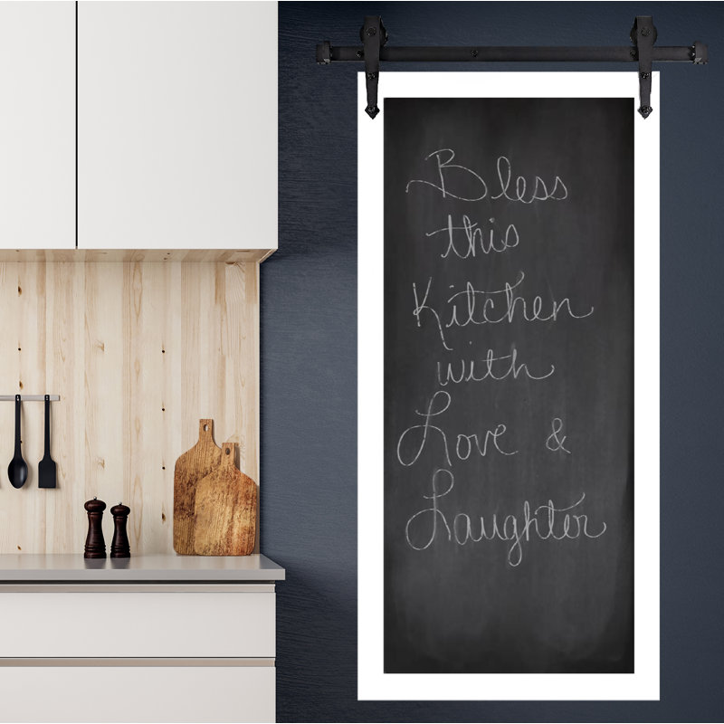 Tableau noir mural patiné, H 70 po x l 20 po, Blanc satiné