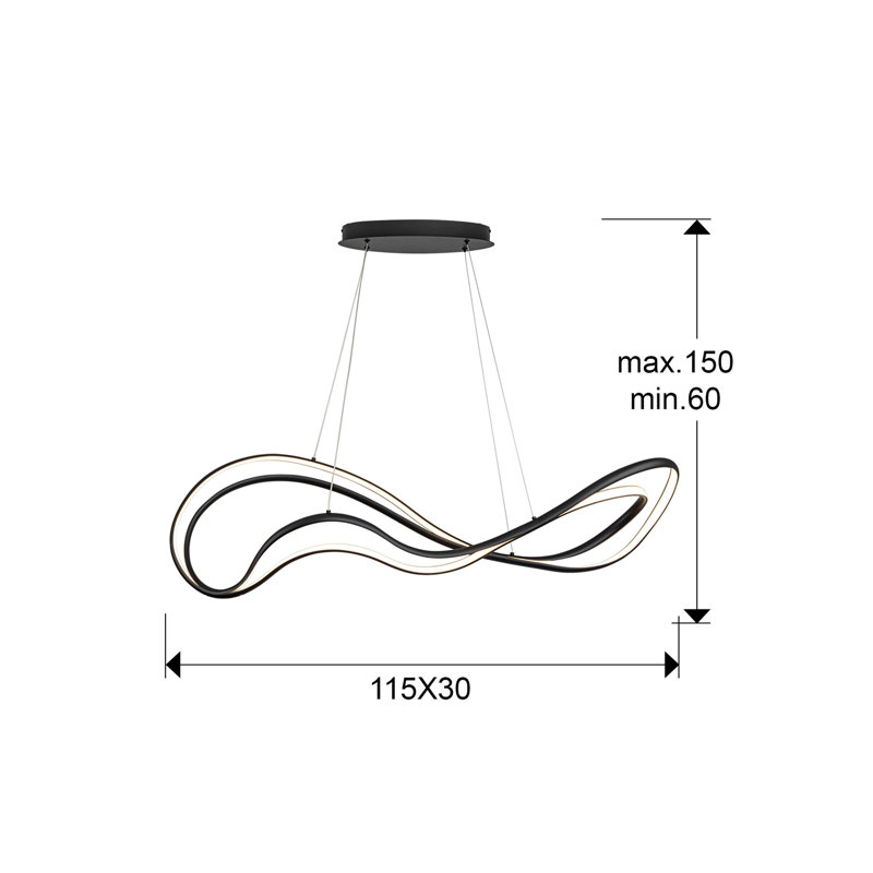 Delcampo 2 - Light LED Chandelier