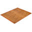Tapis unique noué à la main Ghengis Mogul - orange / rouge, 8 pi x 9 pi 10 po