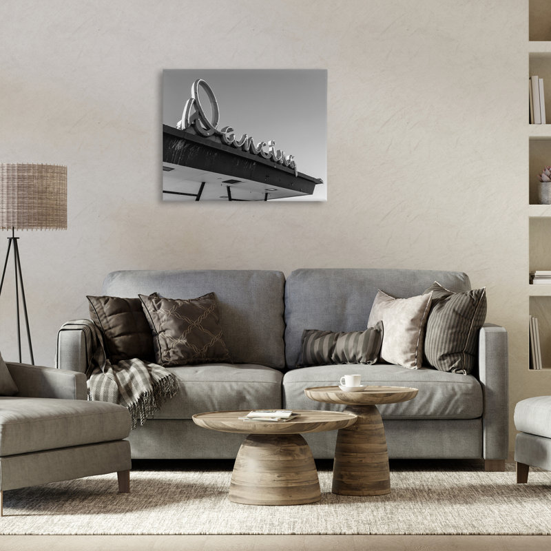 Art mural rétro sur toile par Daphne Polselli, H 24 po x l 30 po