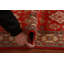 Tapis rouge fait à la main Kazak 3 x 4
