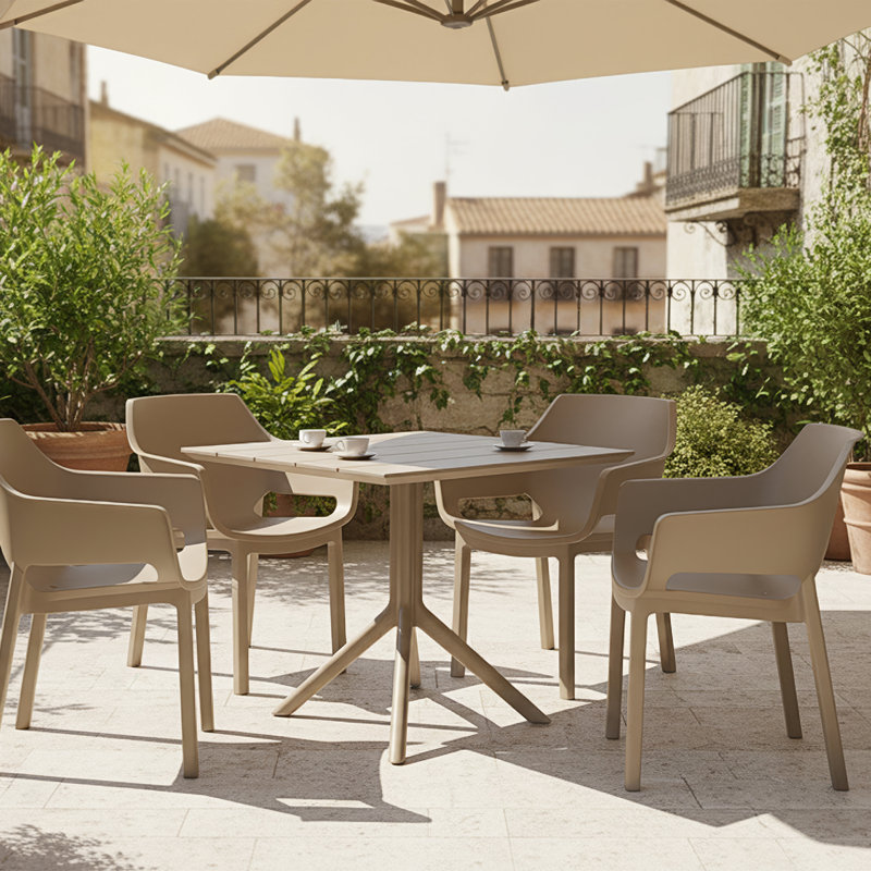 Fauteuil Dora, Taupe