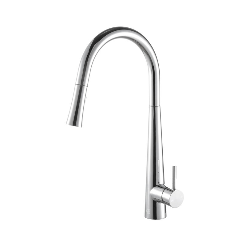 Robinet de cuisine à bec rétractable Elegant Lighting Lucas, Chrome