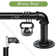 Einstein 1" Adjustable Industrial Pipe Black Curtain Rod Rust Resistant Ceiling Or Wall Mount For Windows