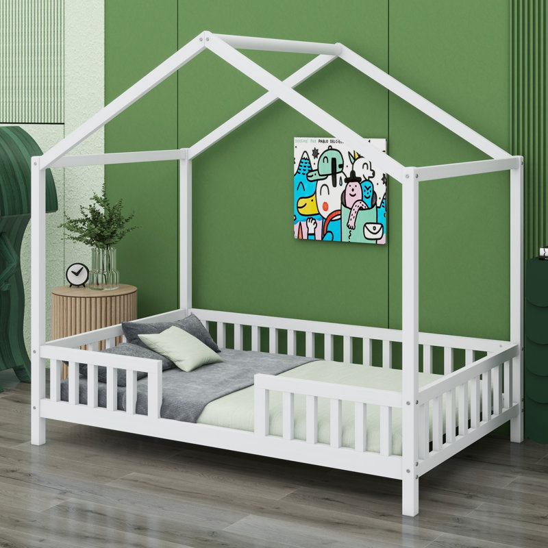 Lit sur pied Montessori, Lit simple, Blanc