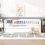 Kids Daybed Wood Bed with Two Drawers