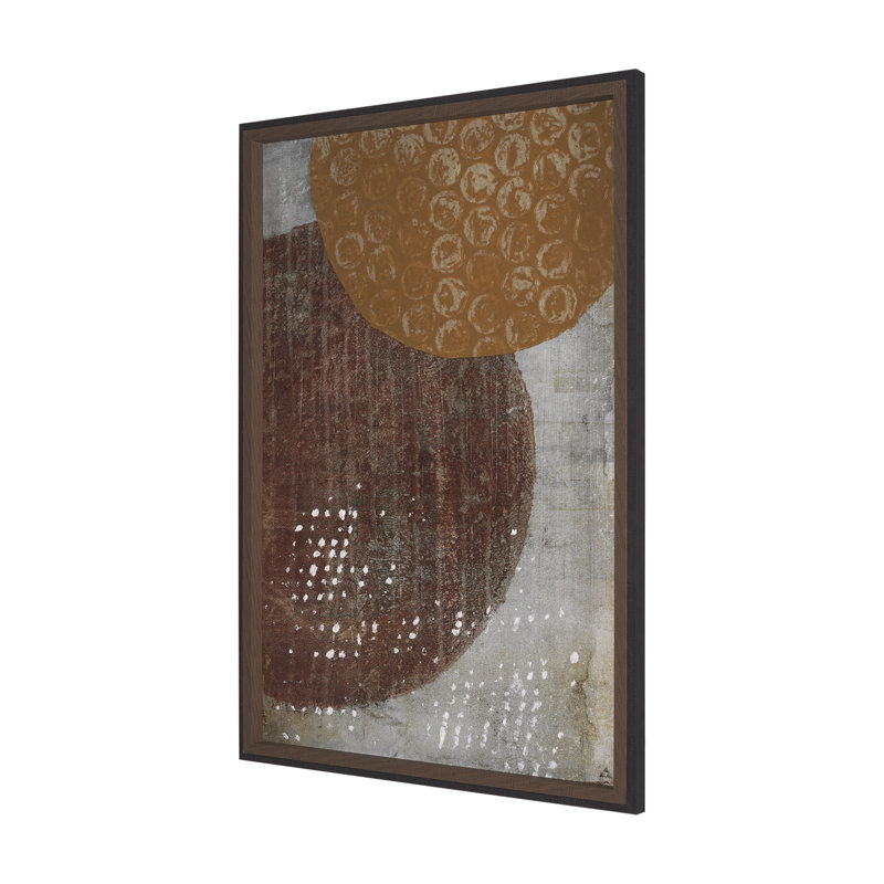 «Eclipse I» par Studio A, reproduction d'art encadrée à la main emmêlée sous verre, 37.5L x 1.6W x 55.5H, Environment II