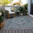 Machine Washable Indoor/Outdoor Claudian ACN1240 Blue Rug-103712679