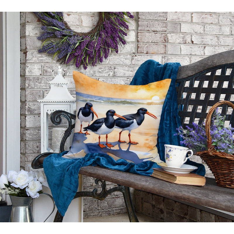 Coussin Oystercatchers, Carré 18 po