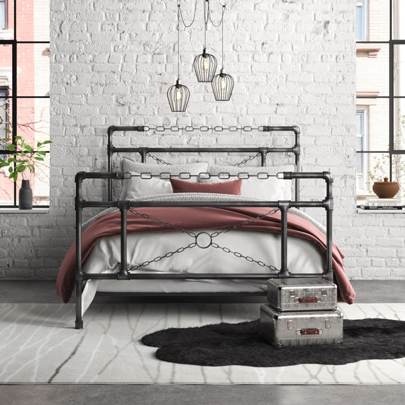 Metal Open-Frame Bed, California King