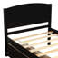 Lit plateforme simple en bois avec deux compartiments bicolores - solide et pratique pour une étagère de tiroir de chambre à coucher confortable-2063136586