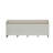 Berci Beige Fabric & White Finish Bench W/Storage