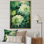 «Green Green Chrysanthemums Melody III», reproduction sur toile