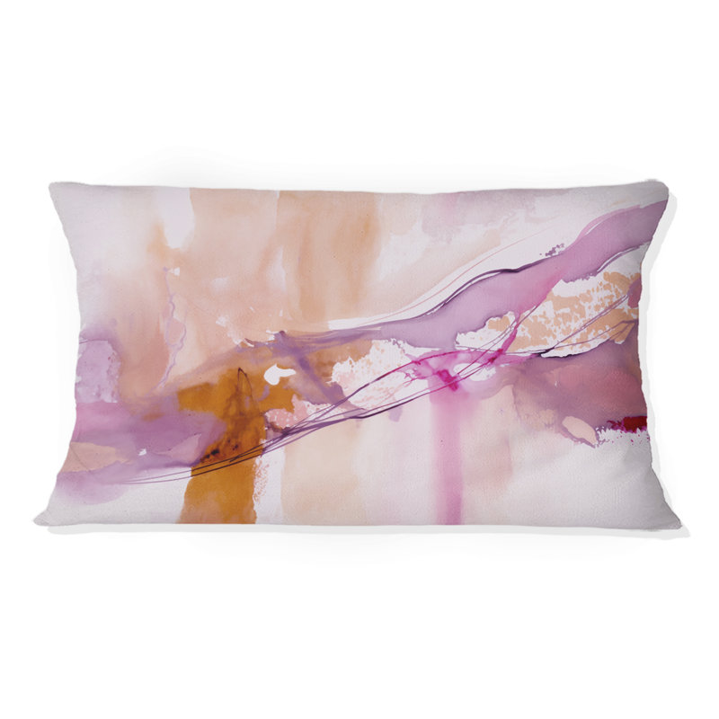 Coussin Serenity In Raspberry Blush III - Abstract